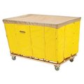 Global Industrial Vinyl Basket Bulk Truck, 16 Bushel, Yellow 241984YL